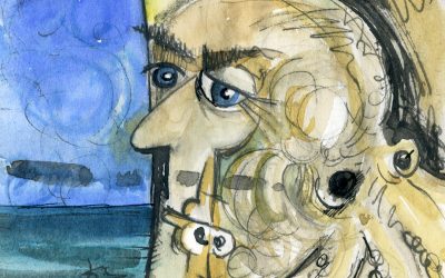 «Con el pulpo en la cabeza»