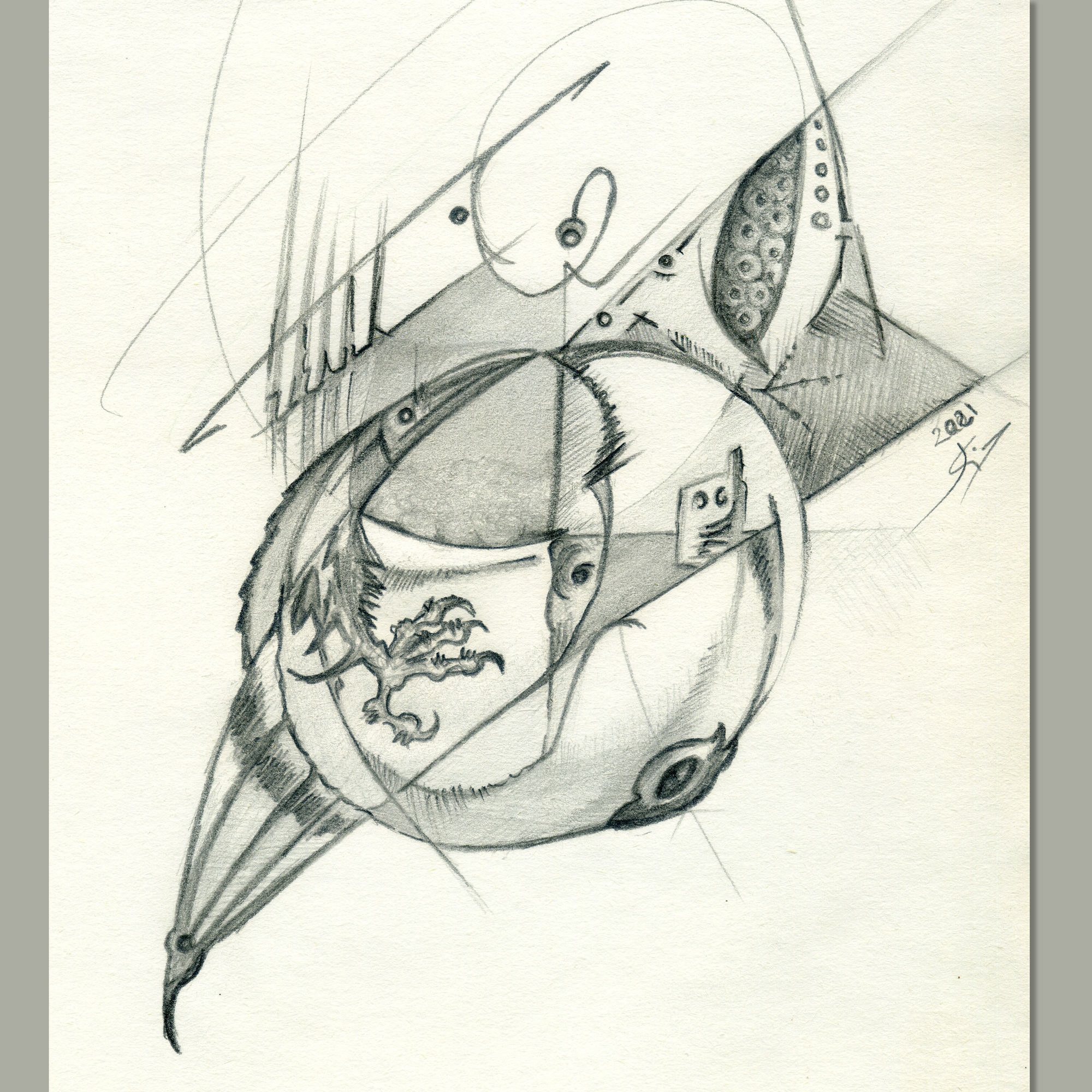 !Oh¡<br />
Dibujo a a lápiz 2021